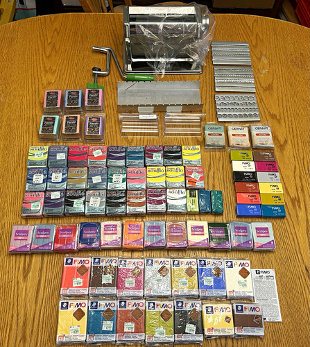 Lot new polymer clay - lot, of